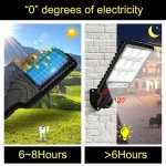 28SMD/108COB Sensor Street Lamp 3 Light Modes Outdoor Waterproof Security Solar Lamps for Garden Patio Path Remote Control Light 2