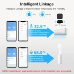 Tuya Zigbee WiFi Temperature And Humidity Sensor APP Remote Monitor For Smart Home var SmartLife WorkWith Alexa Google Assistant 5