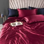 100% Pure Silk Bedding Sets High End Quilt Bed Cover Set Duvet Cover Bedsheet Pillowcases 4pcs Natural Luxury Bedcloth Sets 3