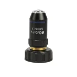 195 Black Achromatic Objective 4X 10X 20X 40X 60X 100X High Quality Microscope Objective Lens RMS 20.2mm Objective Parts 6