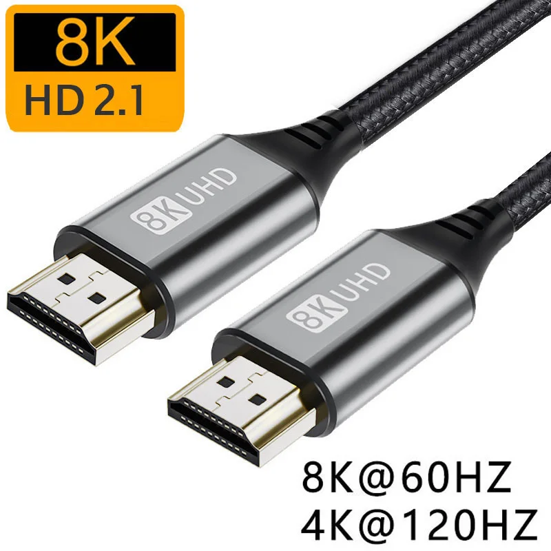 8K HDMI-compatible Cable for Xiaomi Mi Box 8K/60Hz 4K/120HZ 48Gbps Digital Cable for PS5 PS4 Laptop TV Monitor Projectors 8K HDMI-compatible Cable for Xiaomi Mi Box 8K/60Hz 4K/120HZ 48Gbps Digital Cable for PS5 PS4 Laptop TV Monitor Projectors