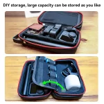 TELESIN Waterproof Carrying Adjustable Space Bag PU for GoPro Hero 13 12 11 10 9 8 7 6 Insta360 Osmo Action Accessories Bag 4