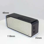 Wireless Bluetooth Speaker Small Mini Alarm Clock Portable Cannon Mini Voice Broadcast the Card Instert Vehicular Audio System W 6