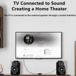 Digital to Analog Converter With Bluetooth Receiver DAC Audio Optical Toslink SPDIF Coaxial Input to L/R RCA 3.5mm Audio Adapter 5