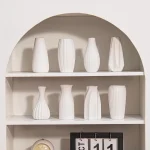 White Ceramic Vases Nordic Decorative Vasen Ornaments Home Living Room Decor Flower Arrangements Sketching Props Desktop Decor 4