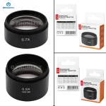 WD165 0.5X 0.7X 1.0X 2.0X Auxiliary Objective Lens Microscope Barlow Lens Objective For Trinocular Stereo Zoom Microscope Camera 4