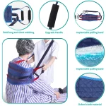 Lefeke Elderly Disabled Transfer Belt Bed Nursing Shift Pad Turn Over Auxiliary Belt Bedridden Patient Carrying Mobile Belt 4