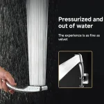 300 Hole Pressurized Dense Water Outlet Shower Head Handheld Square Shower Head Strong Pressure Nozzle Bathroom Accessories 4