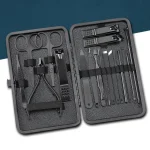 7/10/12/16/18pcs/set Stainless Steel Manicure Set Professional Nail Clipper Kit of Pedicure Tools Ingrown ToeNail Trimmer 5