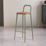 Nordic designer bar chair modern simple luxury wrought iron back bar chair net Berry Bros. & Rudd outdoor high stool 4