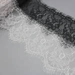 (3 meters/roll) 140mm White Black Lace Fabric Webbing Clothing Accessories Lace Material Handmade DIY Ribbon 2