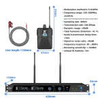 Debra UHF IEM ER-202 Wireless In Ear Monitor System Stage Audio With Multiple Transmitter For Stage Performance Singer 6