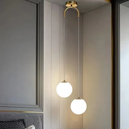 Modern Glass LED Pendant Lights Living Room Bedroom Indoor Lighting Restaurant Bar Home Decor Hanging Lamp Ceiling Chandelier