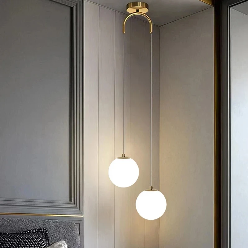 Modern Glass LED Pendant Lights Living Room Bedroom Indoor Lighting Restaurant Bar Home Decor Hanging Lamp Ceiling Chandelier Modern Glass LED Pendant Lights Living Room Bedroom Indoor Lighting Restaurant Bar Home Decor Hanging Lamp Ceiling Chandelier
