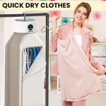 Portable Mini Clothes Dryer, Compact Electric Dryer for Apartments & Travel, Fast Drying with Adjustable Timer and Wrinkle Care 4