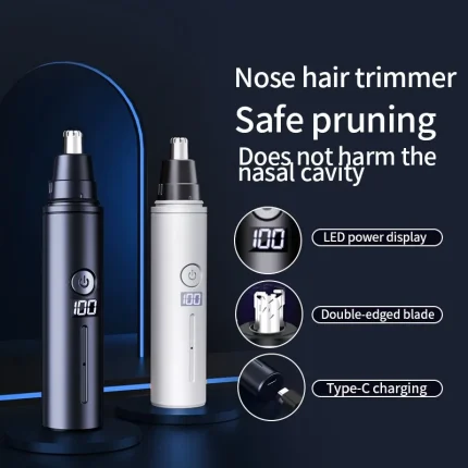 Nose Hair Trimmer USB Charging New High Quality Electric Portable Men Mini Nose Hair Remover Safety Face Hair Cleaning Tool
