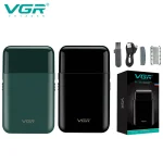 VGR V-390 mini single blade cordless beard trimmer razor rechargeable foil electric face body shaver for men Convenient razor 2