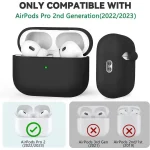 AirPods Pro Case Cover with Cleaner Kit Soft Silicone Protective Case for Apple AirPod Pro 2nd 1st Generation Case for Women Men 6