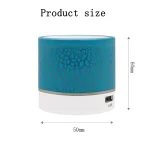 New Mini Portable Car Audio A9 Dazzling Crack LED Wireless Bluetooth 4.1 Subwoofer Speaker TF Card 6