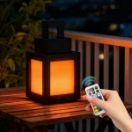 2026 Pixel Style Night Light Portable Lantern Tabletop Ornament 16 Colors RGB Remote DIY Interior Decoration Atmosphere Light 6