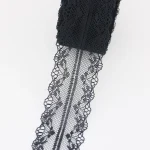 (10 yards/roll) Black lace fabric  ribbon Webbing Decoration Lovely gift packing Material 4