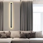 Outdoor Long Strip Modern LED Wall Lighting Fixture Lamps,Wall Sconce Fixture Wall lamp Elegant Frosted White Acrylic IP67 Anti 4