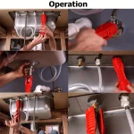 14 In 1 Sink Faucet Wrench Plumbing Repair Tool Handle Double Head Wrench Spanner Tool Installer Ratchet Wrench Set for Bathroom 4