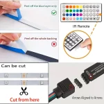 RGB Led Strip Lights 1M-40M  Led Room Light with APP Control Flexible Ribbon Luces Led Tape for Room Bedroom Decoration 5