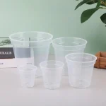 1PC DIY Planter Pot Transparent Plastic Round Starting Pot Anti-Deformation Large Capacity Orchid Nursery Container Garden 2