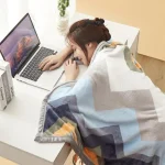 Extra Soft Flannel Blanket Thickened Nap Air Conditioning Blanket 2