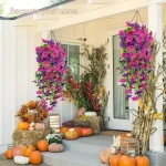Artificial Flower New Artificial Hanging Flowers and Plants Easter Decoration 2025 UV-resistant and Realistic Room Decor Wedding 4