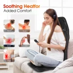 Electric Back Massager Infrared Full-Body Massage Chair Cushion Heating Vibrator Car Home Office Lumbar Neck Mattress Chair Mat 3
