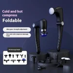 Fascia Gun Massage with Hot and Cold Heads Adjustable Angles Portable Percussion Back Massager for Muscle Neck Body Fitness 3