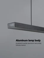 Pendant lights restaurant lights Nordic modern minimalist office long bar dining room chandeliers kitchen lamps LED Chandelier 5