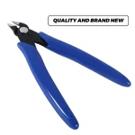 Pliers Carbon Steel Pliers Electrical Wire Cable Cutters Cutting Side Snips Flush Pliers Nipper Home Hand Tools Blue 6