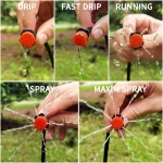 Micro Drip Irrigation System Portable 20M Automatic Watering with Adjustable Drippers Misting Watering Kits Garden Hose 5