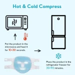 Face Cooling Mask Gel Eye Mask Ice Pack Cooling PVC Hot Cold Therapy Skin Care Tool Gel Face Mask Skin Firming Spa Sleep Mask 6
