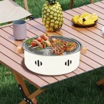 Mini Charcoal Barbecue Grill for Home Outdoor Camping Beach Picnic BBQ Grill Barbecue Stove, Multifunctional Charcoal BBQ Stove 6
