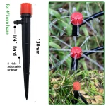 Garden Drip Irrigation Automatic Watering System Kit 1/4'' 13CM Sprinkler for Bonsai Pot Plant Flower Vegetable Greenhouse 2