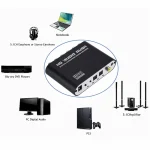 WvvMvv AC3 Audio Digital to Analog 5.1 Channel Stereo DAC Converter Optical SPDIF Coaxial AUX 3.5mm to 6 RCA Decoder Amplifier 4