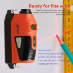 Mini Portable Laser Level Vertical Spirit Level Tool Laser Level Vertical Horizontal Laser Line Projection Measuring Tools 3