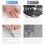 Anti Fly Mosquito Net Insect Bug Fly Screen Curtain Indoor DIY Self-Adhesive Window Mesh with Tape for Windows Accessories 3