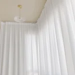 Soft White Voile Sheer Curtains For Living Room Window Solid Color Tulle Curtain For Bedroom Wedding Drapes Home Decor Customize 2