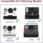 Universal Instant Camera Storage Bag EVA Shockproof Film Camera Carrying Case Cloth Texture for Polaroid GO/One Step 2/NOW+ 4