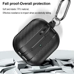 Carbon Fiber Earphone Protector Case For Samsung Galaxy Buds3 / Buds 3 Pro Case Protective Sleeve Cover With Keyring Accessories 3