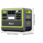 F2400 Portable Power Station with Panel, (4800W Peak) generador eléctrico portátil 2048Wh LiFePO4 Battery Solar 2