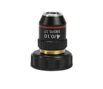 195 Black Achromatic Objective 4X 10X 20X 40X 60X 100X High Quality Microscope Objective Lens RMS 20.2mm Objective Parts 2