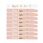 Wedding Decor Team Bride To Be Satin Sash Bridal Shower Veil Bridesmaid Gift Bachelorette Party Hen Night Decorations Supplies 3