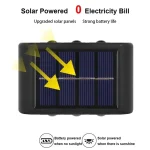 Solar Outdoor Wall Light 12 LED Waterproof Garden Light Courtyard Balustrade Decorative Atmosphere Lamp Down Luminous Solar Lamp 3