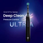 Oral B Pro 4 Ultra Electric Toothbrush 3D Rotation Rechargeable Teeth Brush Pressure Sensor 4 Brushing Modes 2 Min Timer 5
